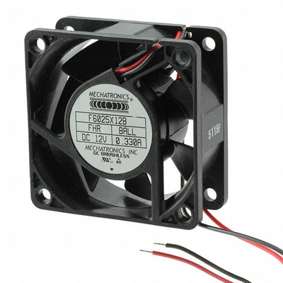 F6025X12B2-RHR-EM by Mechatronics Fan Group - FAN AXIAL 60X25MM 12VDC WIRE