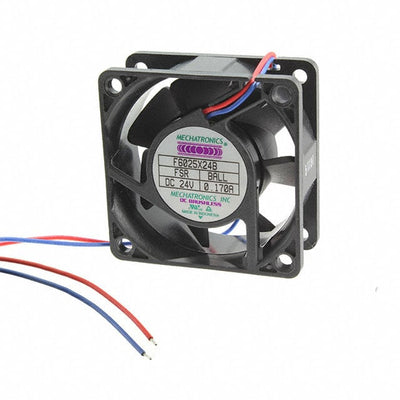 F6025X24B-FSR by Mechatronics Fan Group - FAN AXIAL 60X25MM 24VDC WIRE