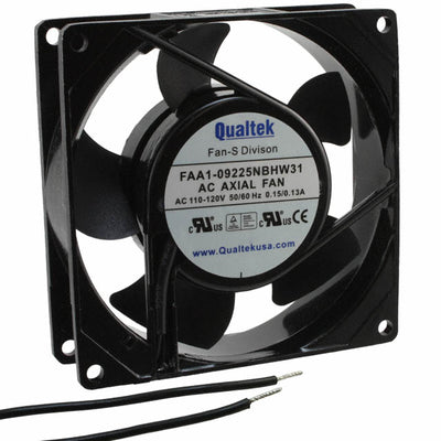 FAA1-09225NBHW31 by Qualtek - FAN AXIAL 92X25MM 115VAC WIRE