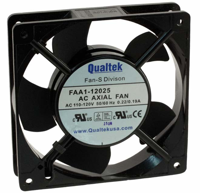 FAA1-12025QBMT31 by Qualtek - FAN AXIAL 120X25MM 230VAC TERM