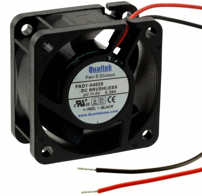 FAD1-04020CHAW11 by Qualtek - FAN AXIAL 40X20MM 12VDC WIRE