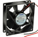 FAD1-08025CHJW12 by Qualtek - FAN AXIAL 80X25MM 12VDC WIRE