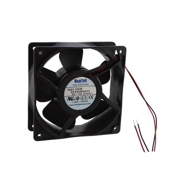 FAD1-12038CSAW32 by Qualtek - FAN AXIAL 120X38.5MM 12VDC WIRE