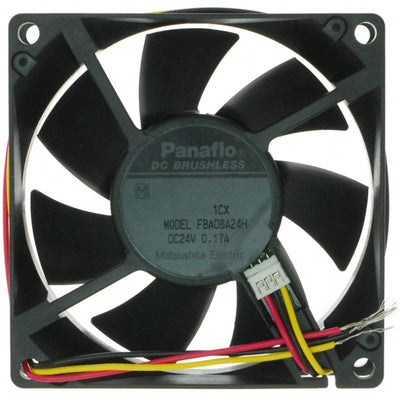 FBA08A24H1CX by NMB Technologies Corporation - FAN AXIAL 80X25.5MM 24VDC WIRE