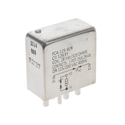 FCA-125-BZ4 by TE Connectivity Aerospace, Defense and Marine - RELAY GEN PURPOSE SPDT 25A 28V