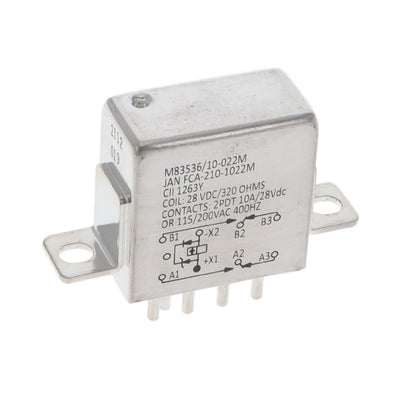FCA-210-1022M by TE Connectivity Aerospace, Defense and Marine - RELAY GEN PURPOSE DPDT 10A 28V