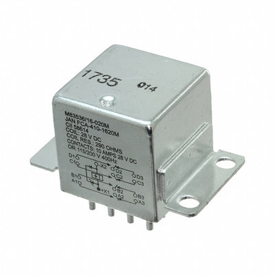 FCA-410-1620M by TE Connectivity Aerospace, Defense and Marine - RELAY GEN PURPOSE 4PDT 10A 28V