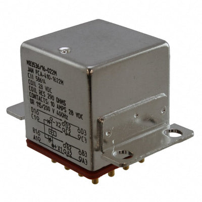 FCA-410-1622M by TE Connectivity Aerospace, Defense and Marine - RELAY GEN PURPOSE 4PDT 10A 28V