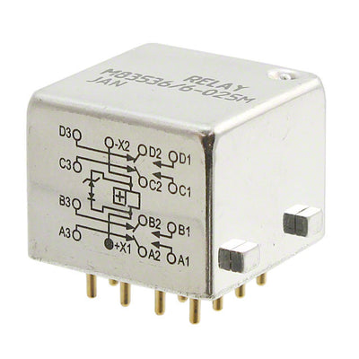 FCB-405-0625M by TE Connectivity Aerospace, Defense and Marine - RELAY GEN PURPOSE 4PDT 5A 28V