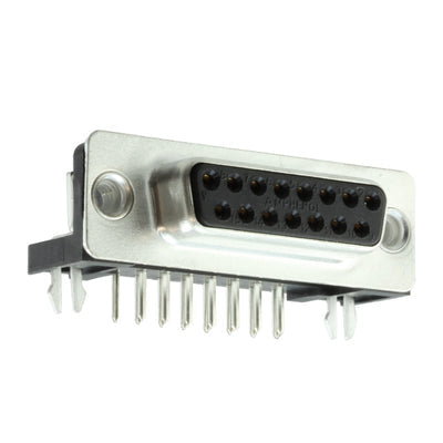FCC17A15SA410 by Amphenol ICC (Commercial Products) - CONNECTOR D-SUB RCPT 15POS R/A SLDR