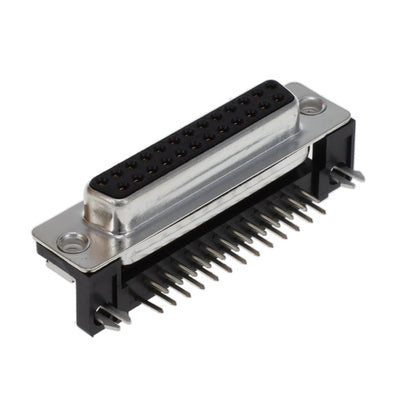 FCC17B25SA410 by Amphenol ICC (Commercial Products) - CONNECTOR D-SUB RCPT 25POS R/A SLDR