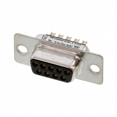 FCC17E09SM240 by Amphenol ICC (Commercial Products) - CONNECTOR D-SUB RCPT 9POS SLDR CUP