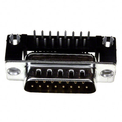 FCE17-A15PA-450 by Amphenol ICC (Commercial Products) - CONNECTOR D-SUB PLUG 15POS R/A SLDR