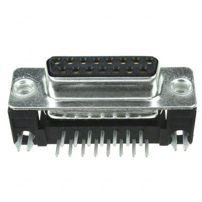 FCE17-A15SA-450 by Amphenol ICC (Commercial Products) - CONNECTOR D-SUB RCPT 15POS R/A SLDR