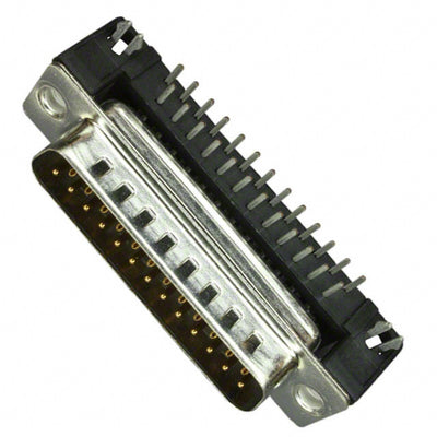 FCE17-B25PA-450 by Amphenol ICC (Commercial Products) - CONNECTOR D-SUB PLUG 25POS R/A SLDR