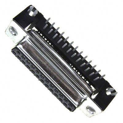 FCE17-B25SA-450 by Amphenol ICC (Commercial Products) - CONNECTOR D-SUB RCPT 25POS R/A SLDR