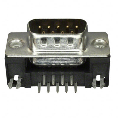 FCE17-E09PA-450 by Amphenol ICC (Commercial Products) - CONNECTOR D-SUB PLUG 9POS R/A SLDR