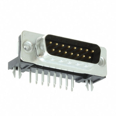 FCE17A15PA410 by Amphenol ICC (Commercial Products) - CONNECTOR D-SUB PLUG 15POS R/A SLDR