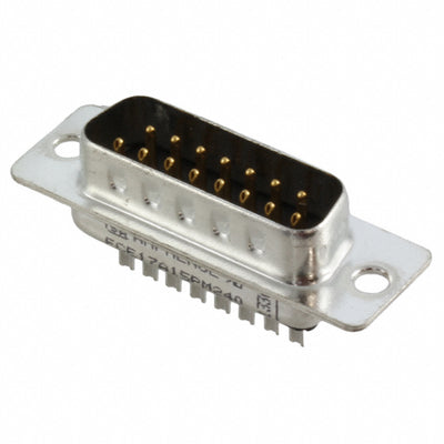 FCE17A15PM240 by Amphenol ICC (Commercial Products) - CONNECTOR D-SUB PLUG 15POS SLDR CUP