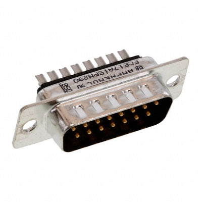 FCE17A15PM290 by Amphenol ICC (Commercial Products) - CONNECTOR D-SUB PLUG 15POS SLDR CUP