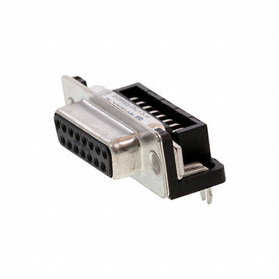 FCE17A15SA410 by Amphenol ICC (Commercial Products) - CONNECTOR D-SUB RCPT 15POS R/A SLDR