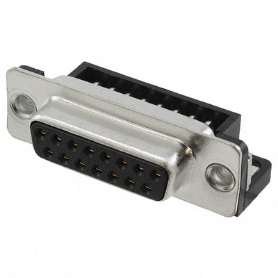 FCE17A15SA440 by Amphenol ICC (Commercial Products) - CONNECTOR D-SUB RCPT 15POS R/A SLDR