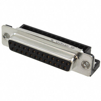 FCE17B25SA410 by Amphenol ICC (Commercial Products) - CONNECTOR D-SUB RCPT 25POS R/A SLDR