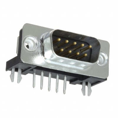 FCE17E09PA410 by Amphenol ICC (Commercial Products) - CONNECTOR D-SUB PLUG 9POS R/A SLDR