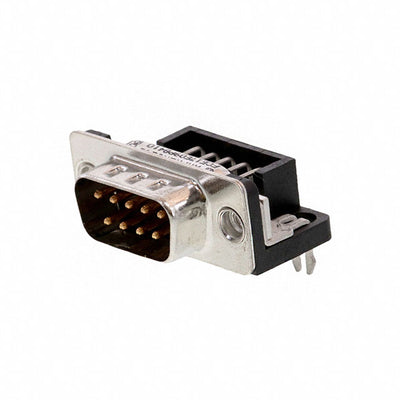 FCE17E09PB410 by Amphenol ICC (Commercial Products) - CONNECTOR D-SUB PLUG 9POS R/A SLDR
