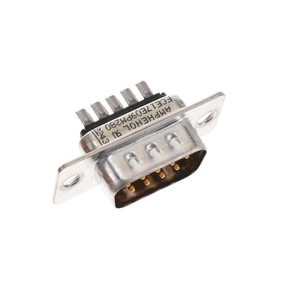 FCE17E09PM280 by Amphenol ICC (Commercial Products) - CONNECTOR D-SUB PLUG 9POS SLDR CUP