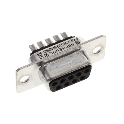 FCE17E09SM290 by Amphenol ICC (Commercial Products) - CONNECTOR D-SUB RCPT 9POS SLDR CUP