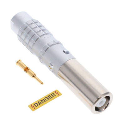 FFA.1Y.410.CTAC52 by LEMO - CONNECTOR PLUG MALE 1P GOLD SLDR CUP