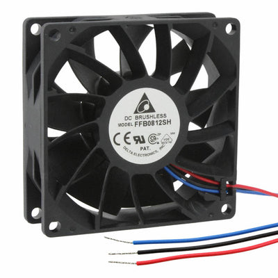 FFB0812SH-R00 by Delta Electronics - FAN AXIAL 80X25.4MM 12VDC WIRE