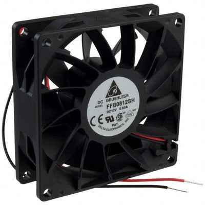 FFB0812SH by Delta Electronics - FAN AXIAL 80X25.4MM 12VDC WIRE