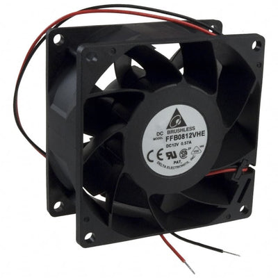 FFB0812VHE by Delta Electronics - FAN AXIAL 80X38MM 12VDC WIRE