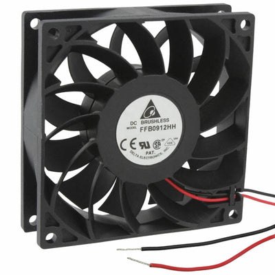 FFB0912HH by Delta Electronics - FAN AXIAL 92X25.4MM 12VDC WIRE