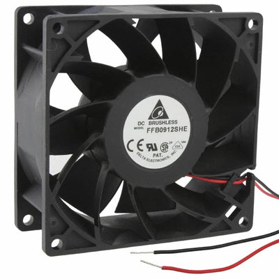FFB0912SHE by Delta Electronics - FAN AXIAL 92X38MM 12VDC WIRE
