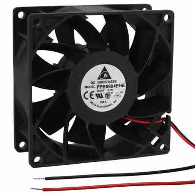 FFB0924EHE by Delta Electronics - FAN AXIAL 92X38MM 24VDC WIRE