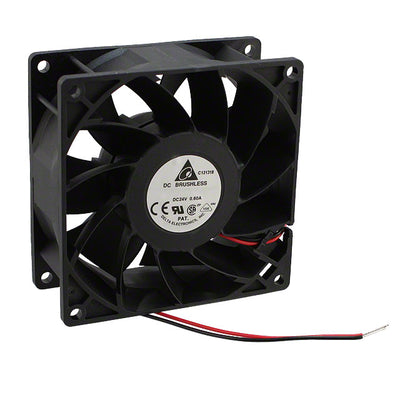 FFB0924SHE by Delta Electronics - FAN AXIAL 92X38MM 24VDC WIRE