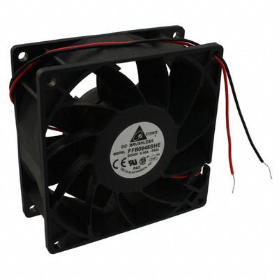 FFB0948SHE-T500 by Delta Electronics - FAN AXIAL 92X38MM 48VDC WIRE
