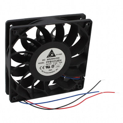 FFB1212EH-F00 by Delta Electronics - FAN AXIAL 120X25.4MM 12VDC WIRE