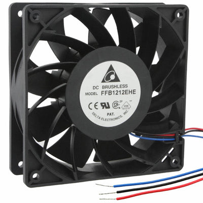 FFB1212EHE-F00 by Delta Electronics - FAN AXIAL 120X38MM 12VDC WIRE