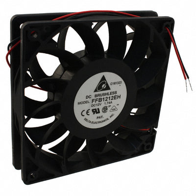 FFB1212EH by Delta Electronics - FAN AXIAL 120X25.4MM 12VDC WIRE