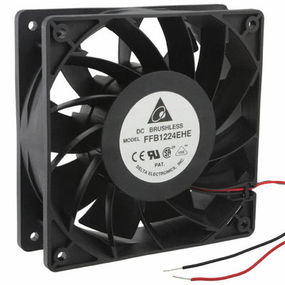 FFB1224EHE by Delta Electronics - FAN AXIAL 120X38MM 24VDC WIRE