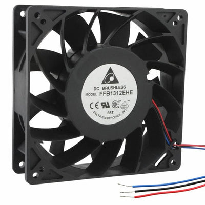 FFB1312EHE-F00 by Delta Electronics - FAN AXIAL 127X38MM 12VDC WIRE