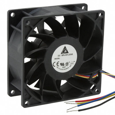 FFC0912DE-TP04 by Delta Electronics - FAN AXIAL 92X38MM 12VDC WIRE