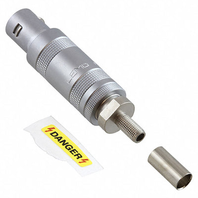 FFR.1S.408.CLAE46 by LEMO - CONNECTOR PLUG MALE 1P GOLD SLDR CUP
