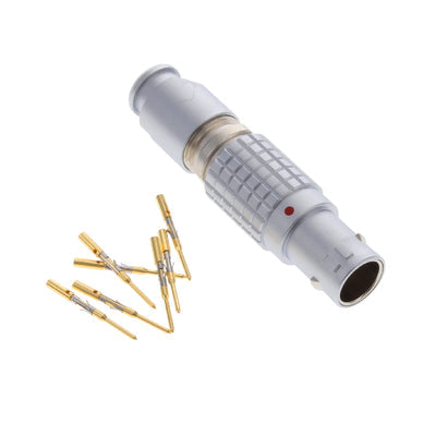 FGA.1B.307.CYCD72Z by LEMO - CONNECTOR PLUG MALE 7POS GOLD CRIMP