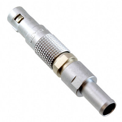 FGG.00.302.CLAD35Z by LEMO - CONNECTOR PLUG MALE 2P GOLD SLDR CUP