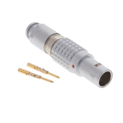 FGG.0B.302.CYCD42Z by LEMO - CONNECTOR PLUG MALE 2POS GOLD CRIMP
